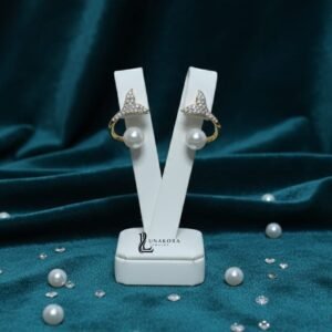 Pearl Mermaid Stud Earrings for Women