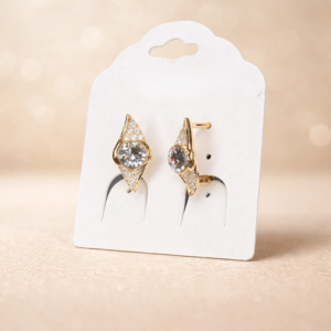 Celestial Radiance Gold & Crystal Statement Earrings