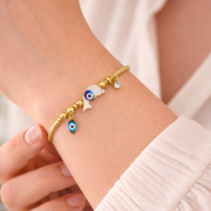 Golden Protection Charm Bracelet