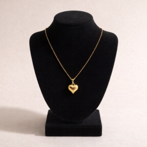 Minimal Gold Heart Pendant Necklace